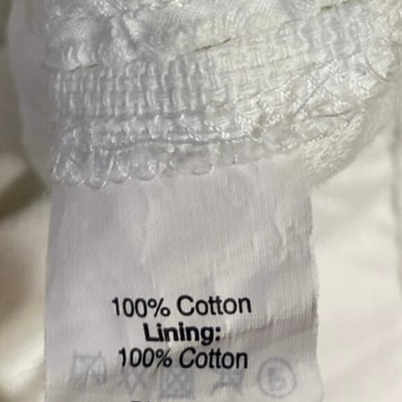 J.Crew White Eyelet Embroidered High Waisted Side Zip Mini Casual Shorts Size 6 - Picture 5 of 5